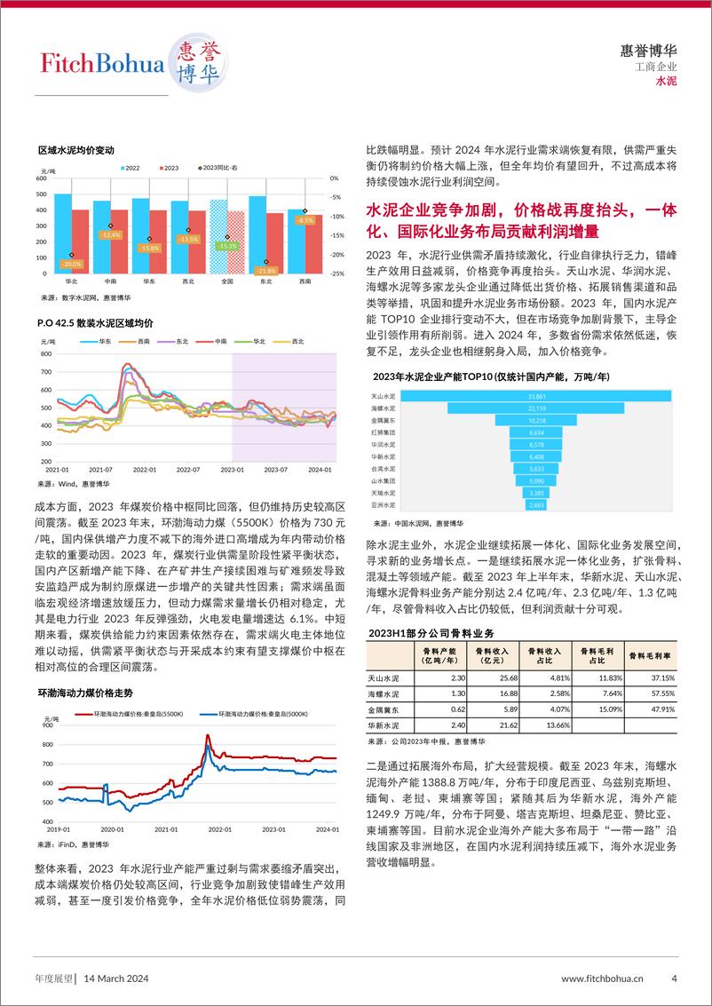 《惠誉博华2024年信用展望-水泥-9页》 - 第4页预览图