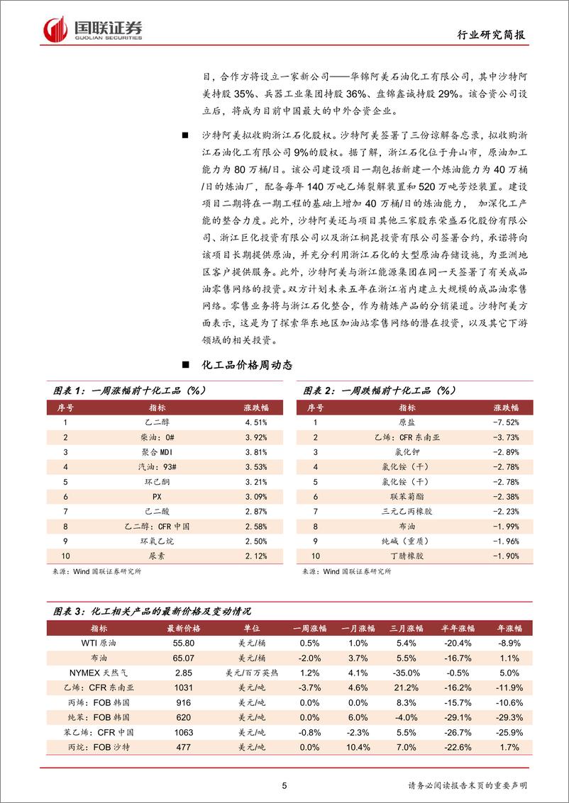 《化工行业：MDI持续上涨，下游开工逐渐复苏-20190303-国联证券-22页》 - 第6页预览图