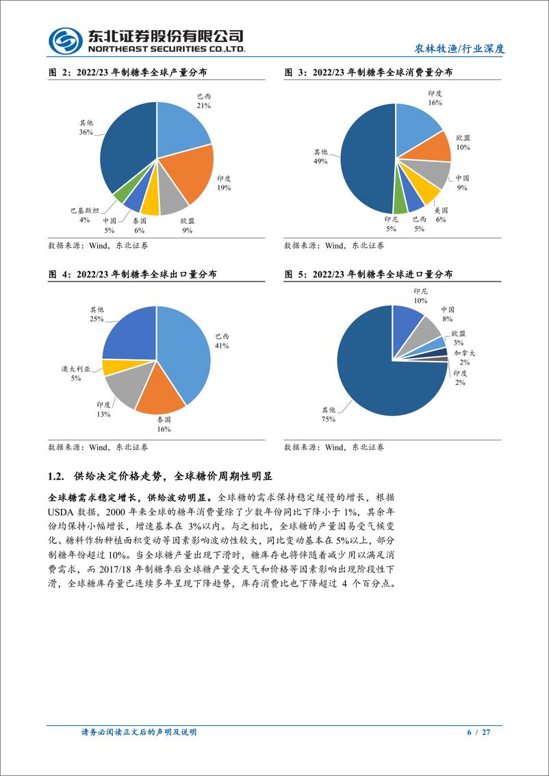 《农林牧渔行业：厄尔尼诺威胁糖料单产，白糖牛市或刚启动-20230630-东北证券-27页》 - 第7页预览图