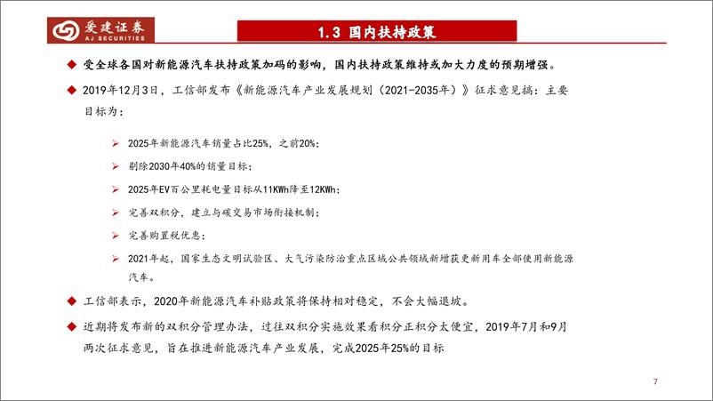 《新能源汽车行业2020年策略：全球电动化浪潮来袭，政策预期向好-20200114-爱建证券-32页》 - 第8页预览图