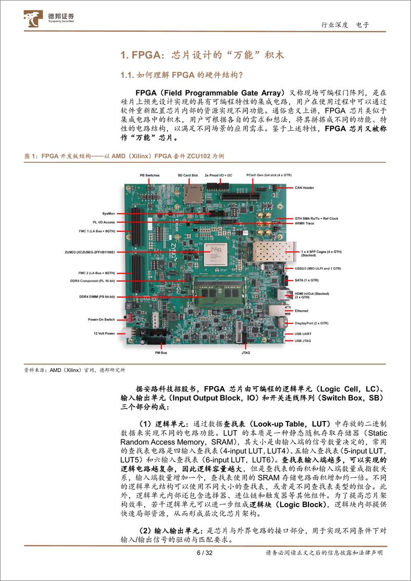 《电子行业FPGA：“万能”芯片点燃成长新动力，国产替代未来可期-20230814-德邦证券-32页》 - 第7页预览图