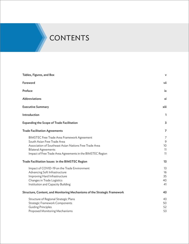 《亚开行-BIMSTEC贸易便利化战略框架2030（英）-2022.12-151页》 - 第5页预览图