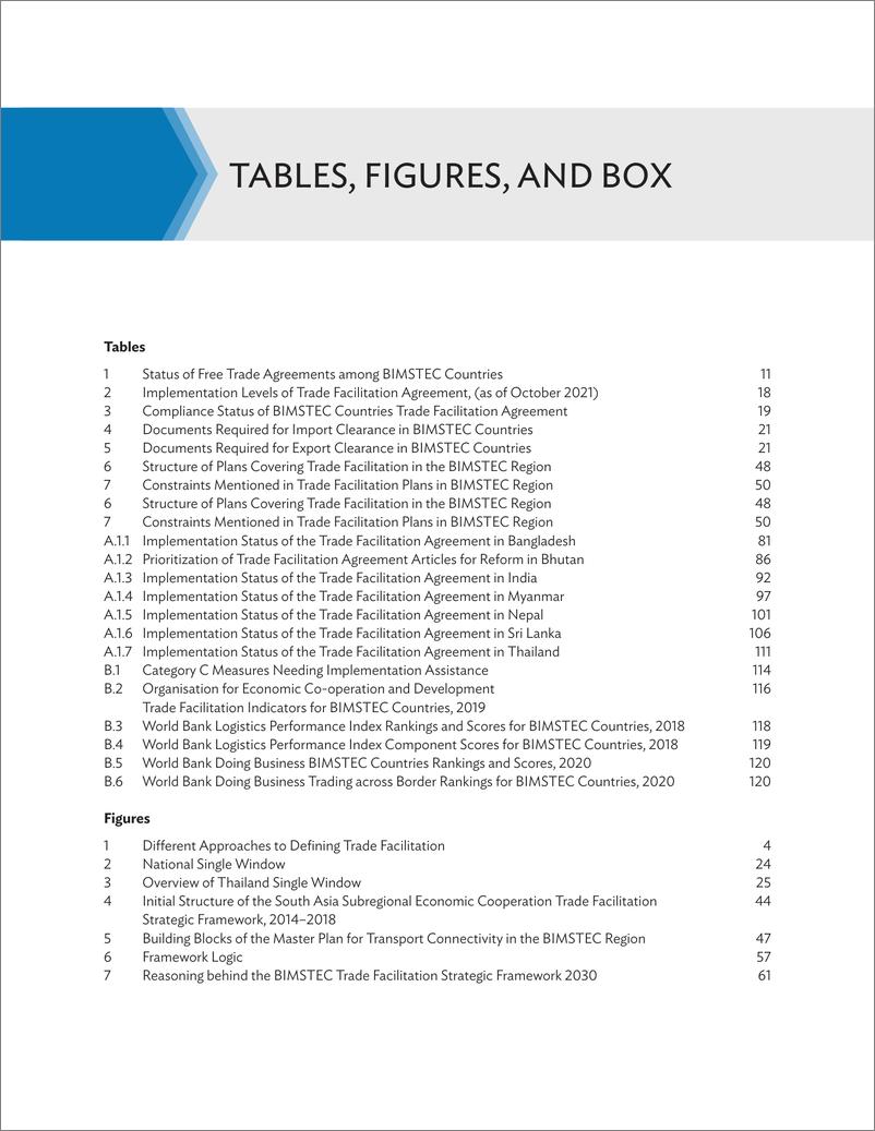 《亚开行-BIMSTEC贸易便利化战略框架2030（英）-2022.12-151页》 - 第7页预览图