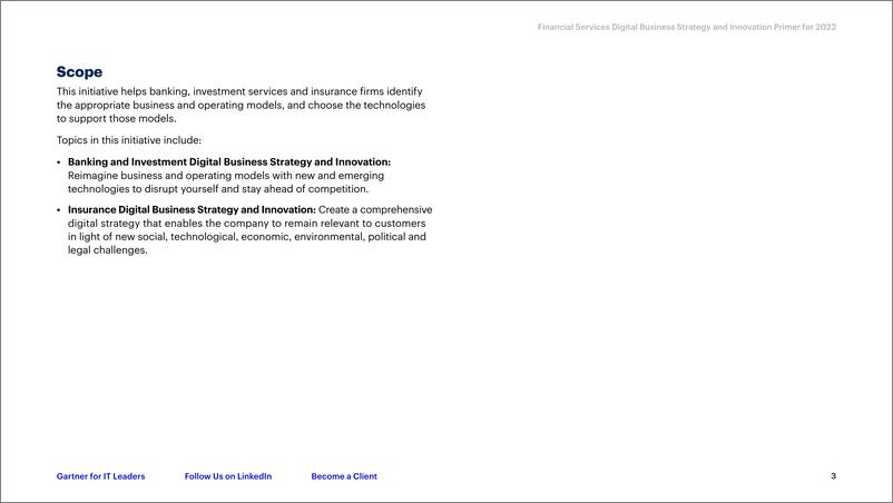 《Gartner -金融服务数字化商业战略和创新入门（英）-2022-9页》 - 第4页预览图