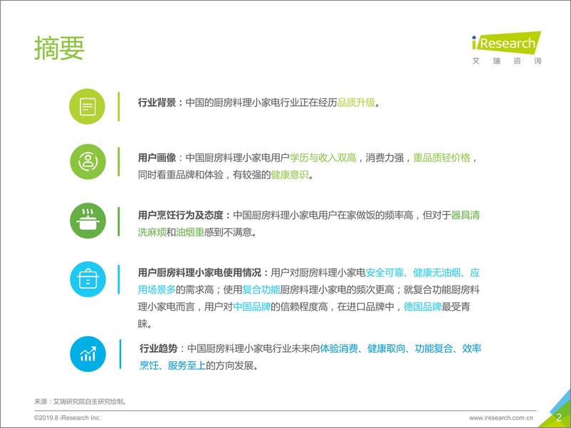 《2019年中国厨房料理小家电行业用户洞察及趋势报告》 - 第2页预览图