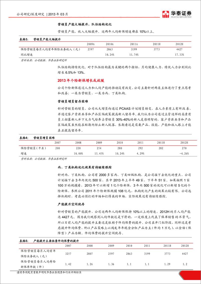 《公司研华泰证华中国太保(601601)深度研究，目前具备较好的投资价20130313》 - 第6页预览图