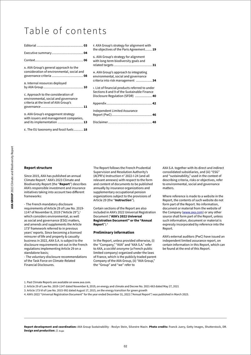 《2023年气候与生物多样性报告（英文版）-AXA安盛》 - 第2页预览图