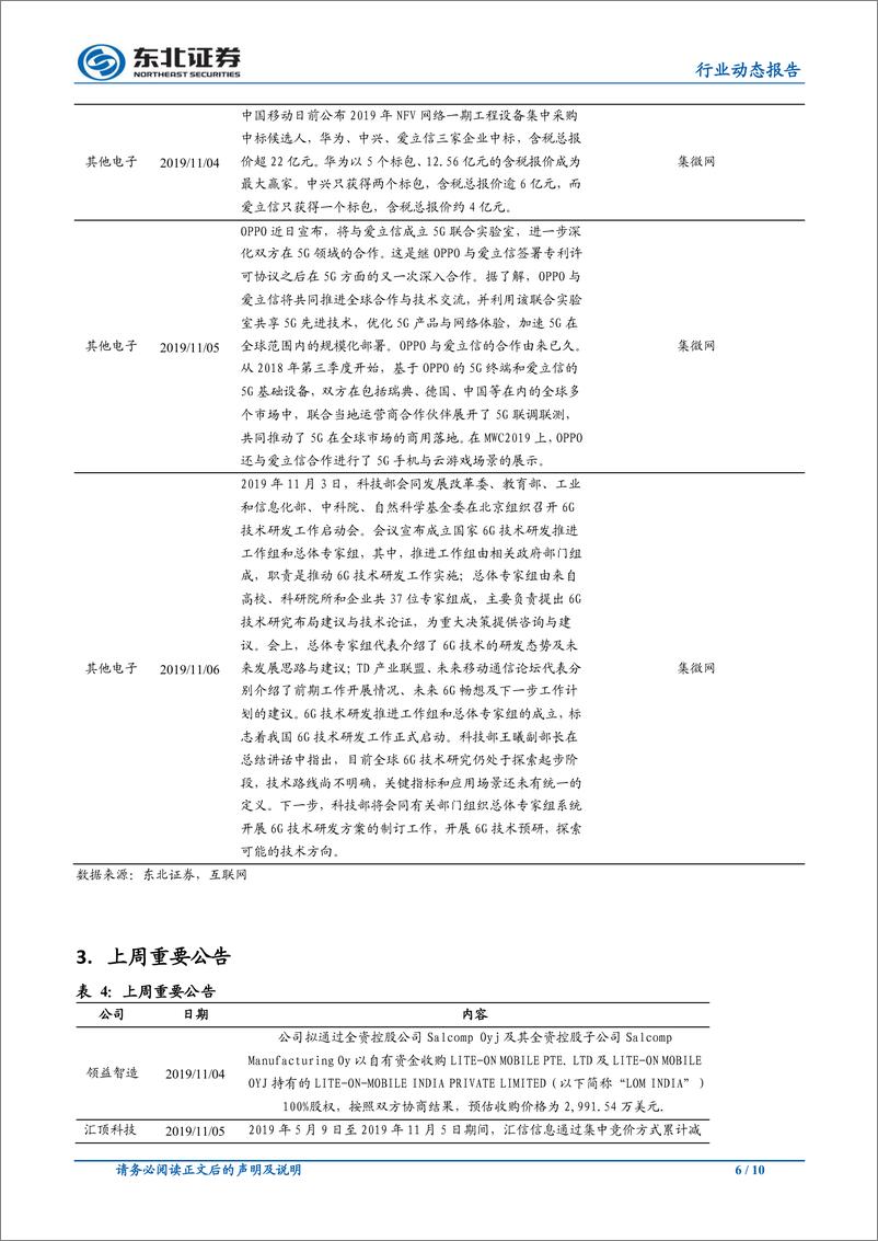 《电子行业：5G建设成果频现，半导体产业投资加码-20191112-东北证券-10页》 - 第7页预览图