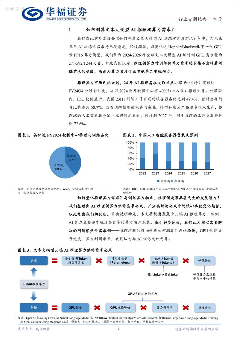 《算力专题研究二_从训练到推理_算力芯片需求的华丽转身-华福证券》 - 第3页预览图