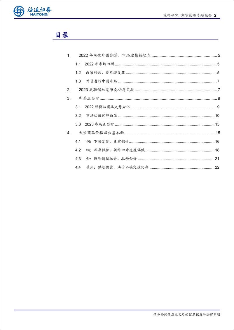 《期货策略专题报告：布局正当时-20230116-海通证券-24页》 - 第3页预览图