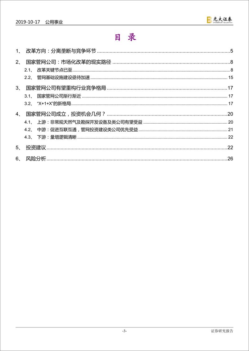 《天然气行业系列报告（九）：国家管网公司，不破不立，重构格局-20191017-光大证券-27页》 - 第4页预览图