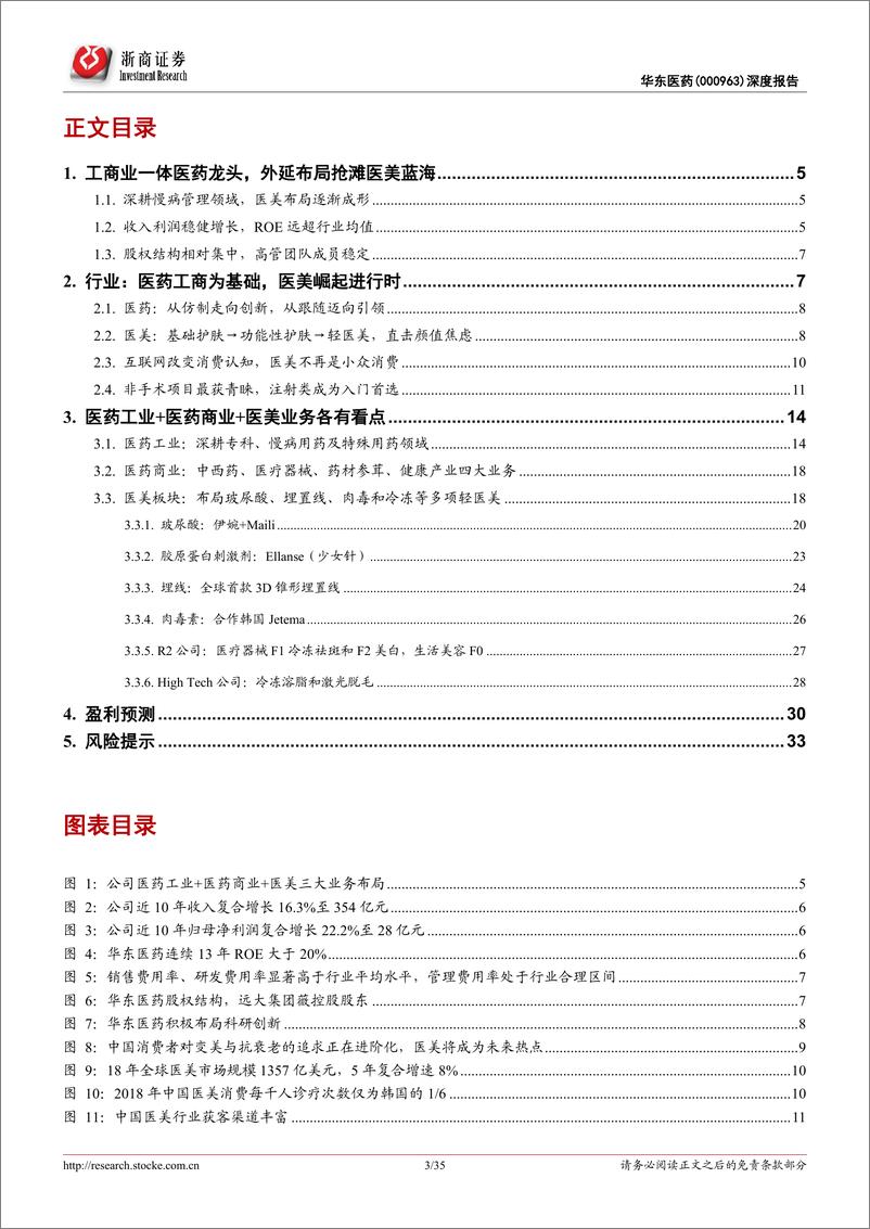 《工商一体医药龙头，抢滩高端医美蓝海》 - 第3页预览图