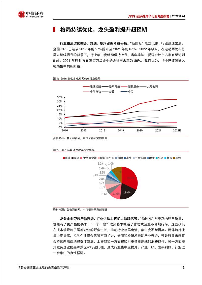 《汽车行业两轮车子行业专题报告：厚积薄发，行业质变进行时，利润池持续扩容-20220824-中信证券-31页》 - 第7页预览图