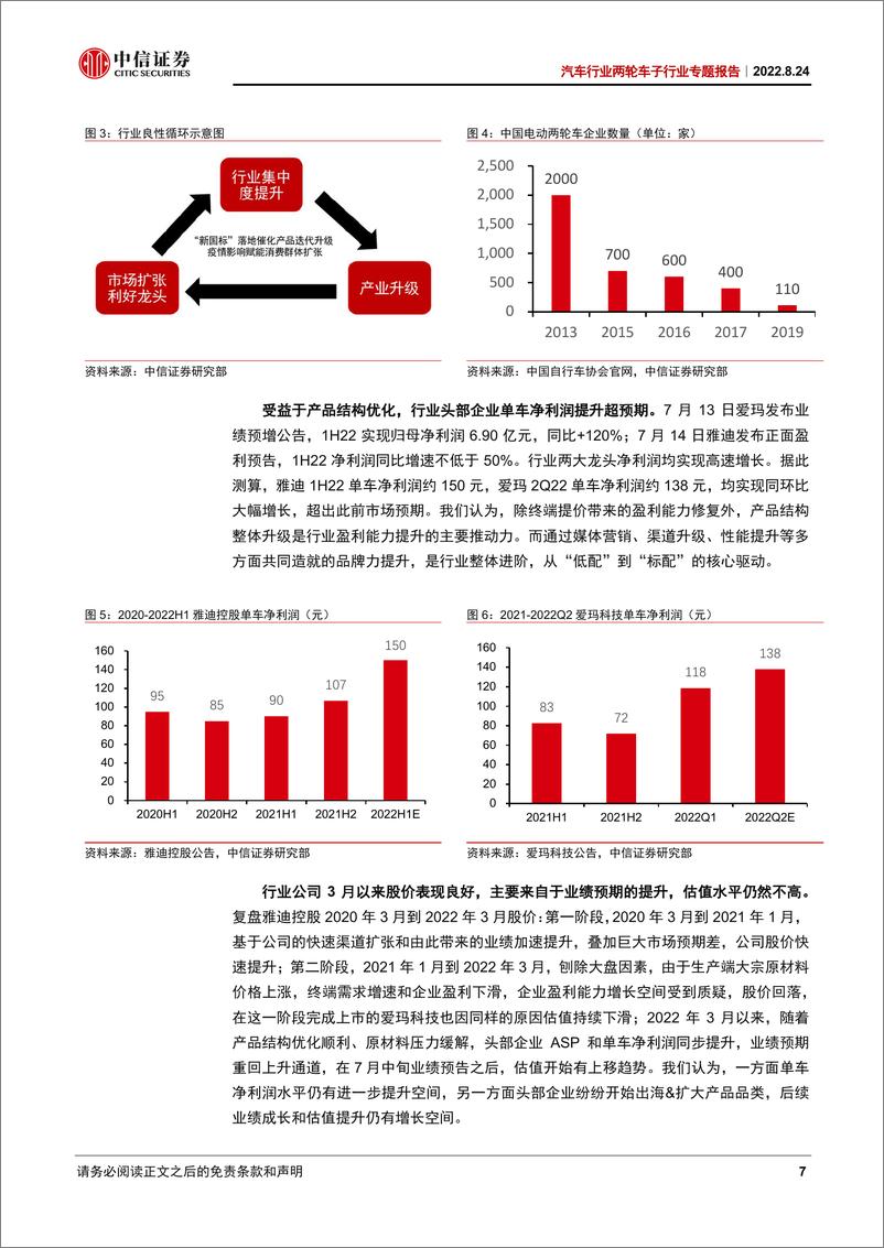 《汽车行业两轮车子行业专题报告：厚积薄发，行业质变进行时，利润池持续扩容-20220824-中信证券-31页》 - 第8页预览图