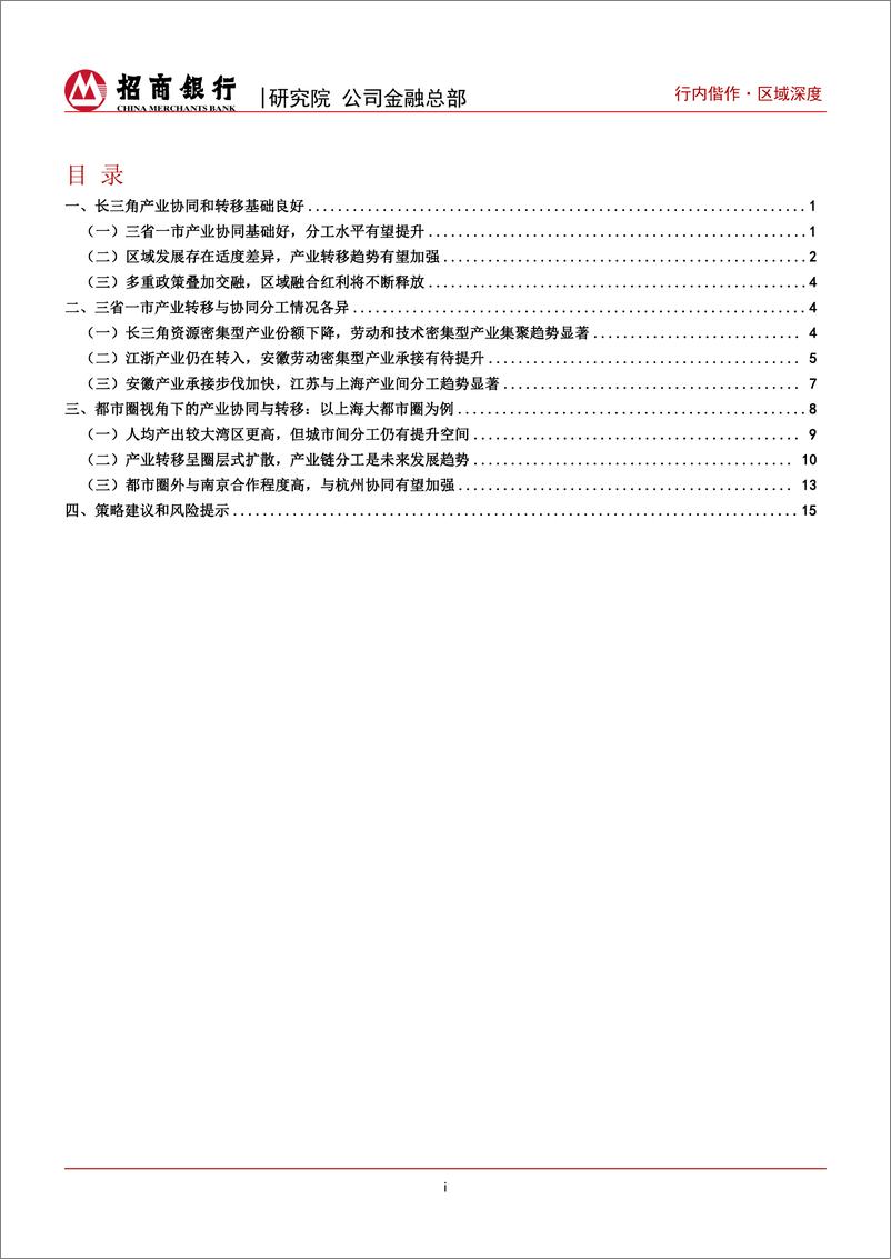 《长三角系列研究(一)：产业协同与转移-240513-招商银行-19页》 - 第2页预览图