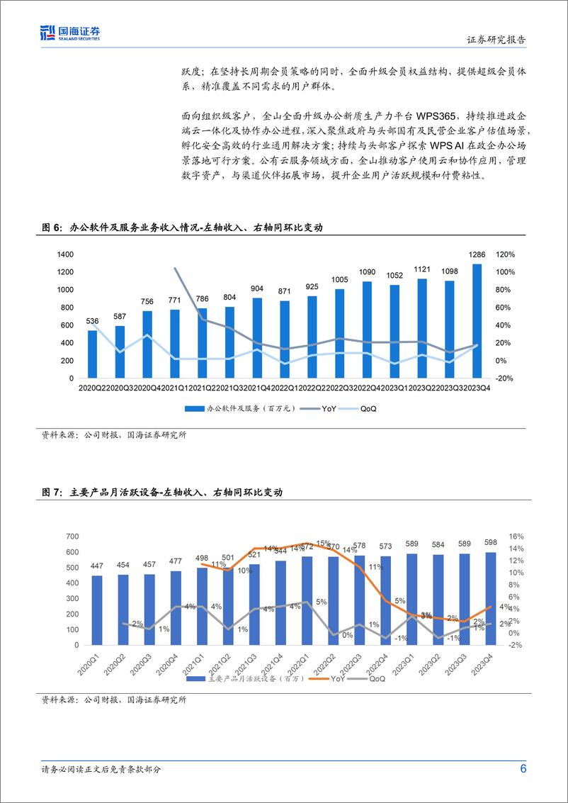 金山软件(3888.HK)2023Q4财报点评：WPSAI将开启商业化，关注《剑网3无界》上线进展-240325-国海证券-11页 - 第6页预览图