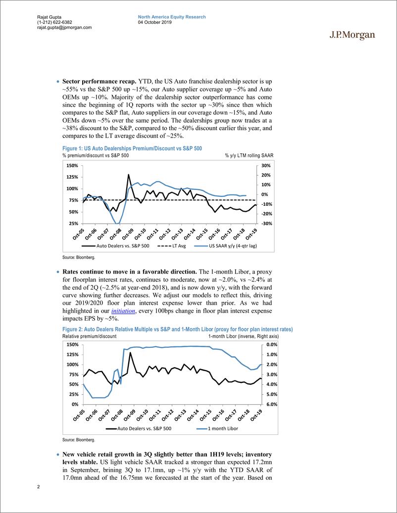 《J.P. 摩根-美股-汽车与汽车零部件行业-2019年Q3美国汽车经销商预览-2019.10.4-25页》 - 第3页预览图