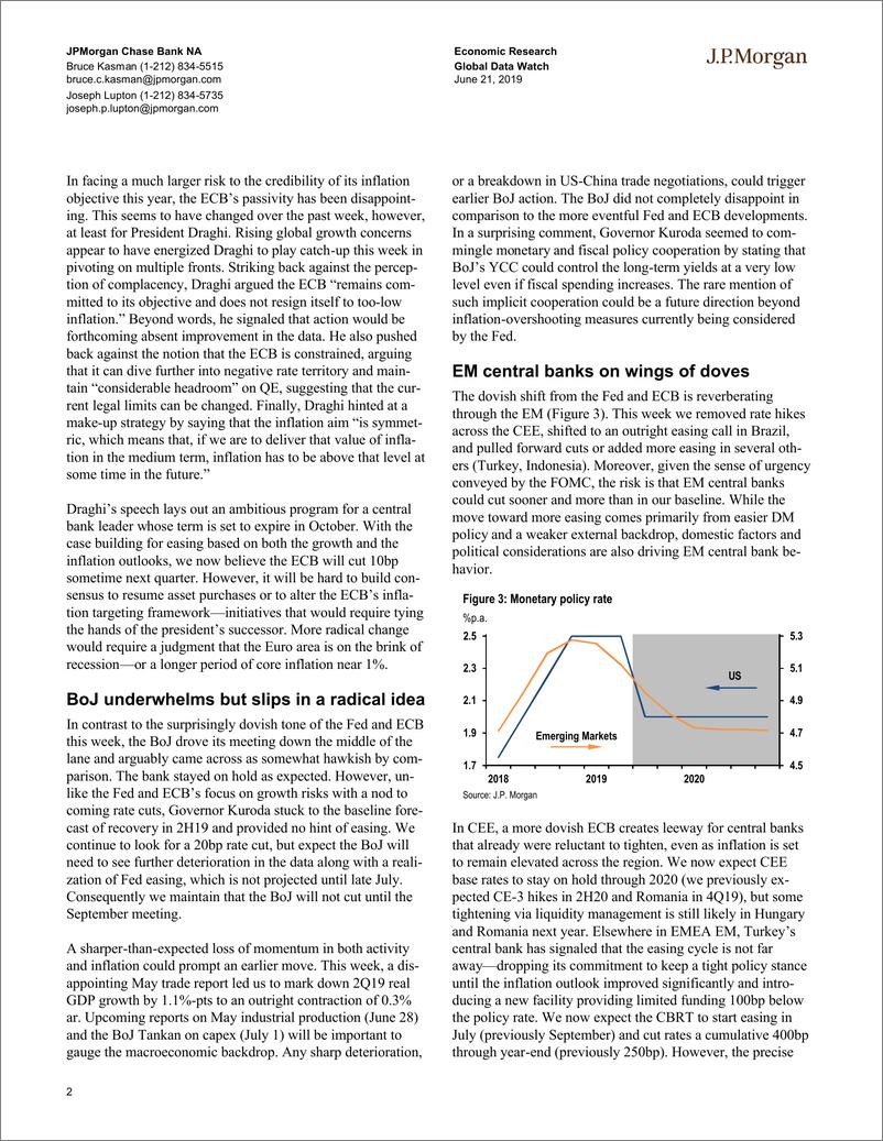 《J.P. 摩根-全球-宏观策略-全球宏观数据观察-2019.6.21-84页》 - 第3页预览图