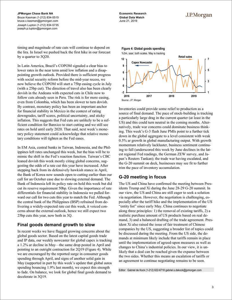 《J.P. 摩根-全球-宏观策略-全球宏观数据观察-2019.6.21-84页》 - 第4页预览图