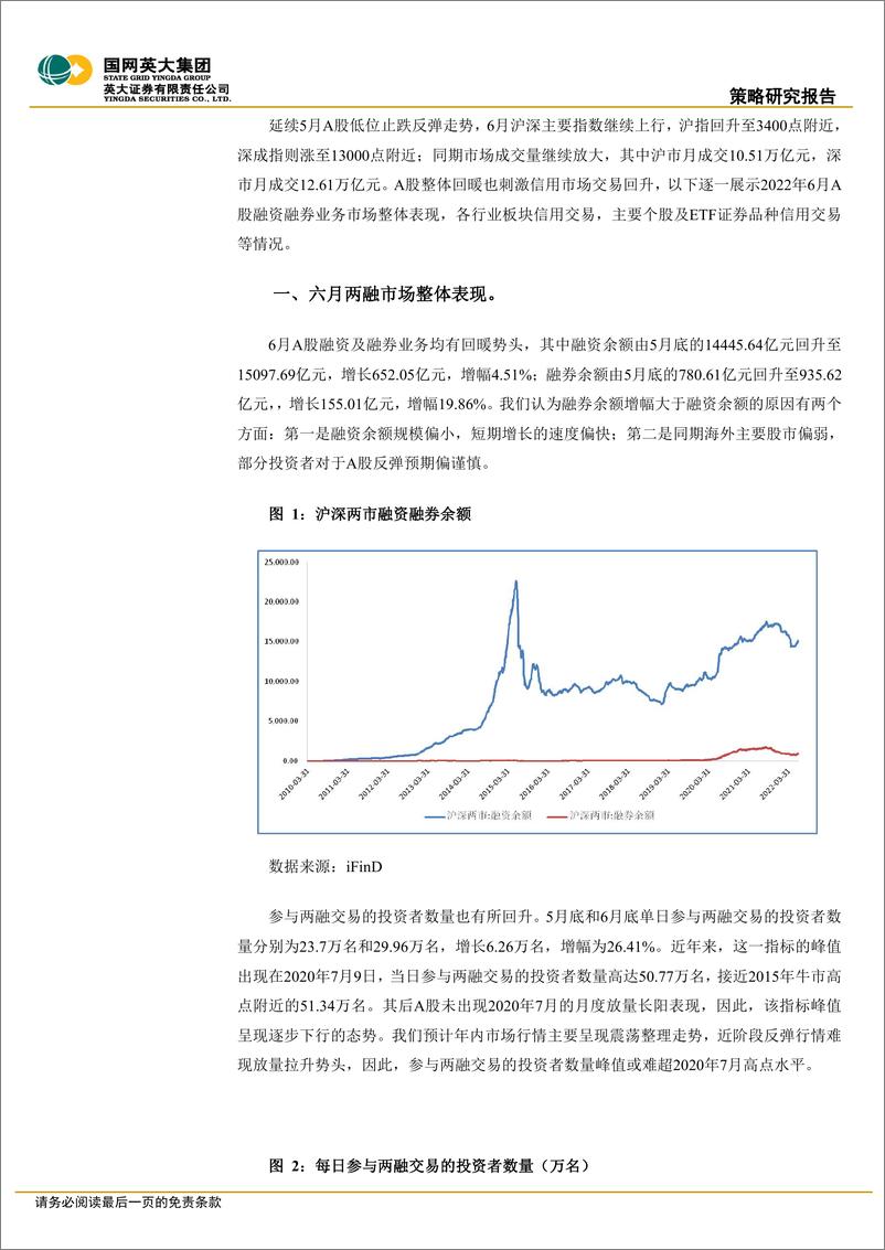 《英大两融策略月报（2022年第1期，总第1期）：6月A股融资融券市场报告-20220705-英大证券-19页》 - 第4页预览图