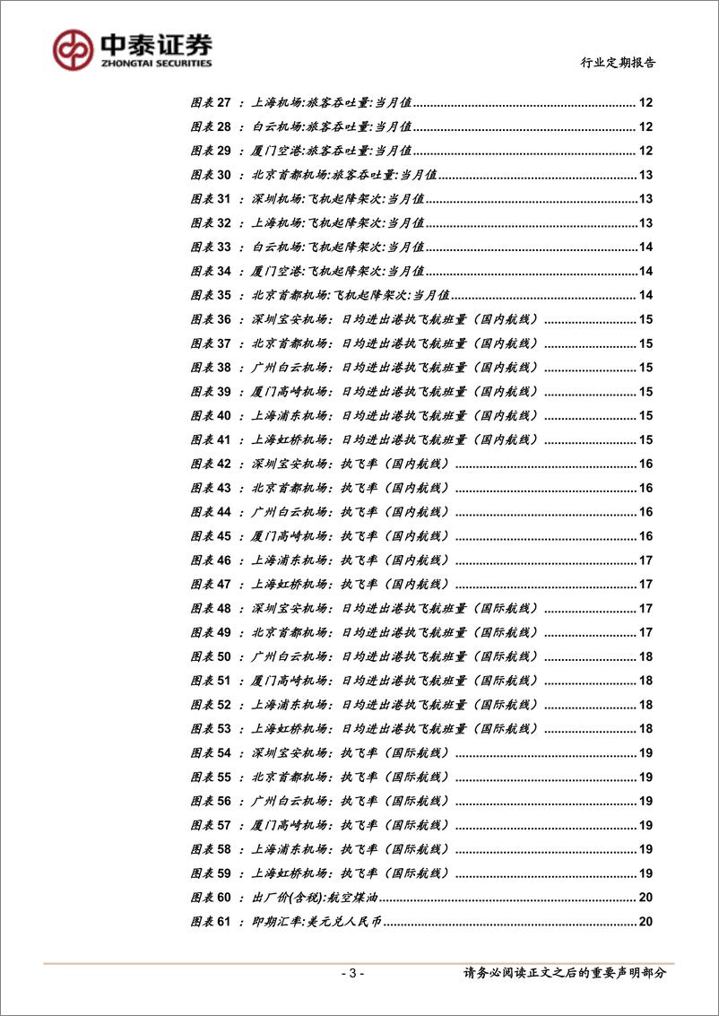 《交通运输行业：冬春航季即将开启，国际航班持续恢复-241026-中泰证券-23页》 - 第3页预览图