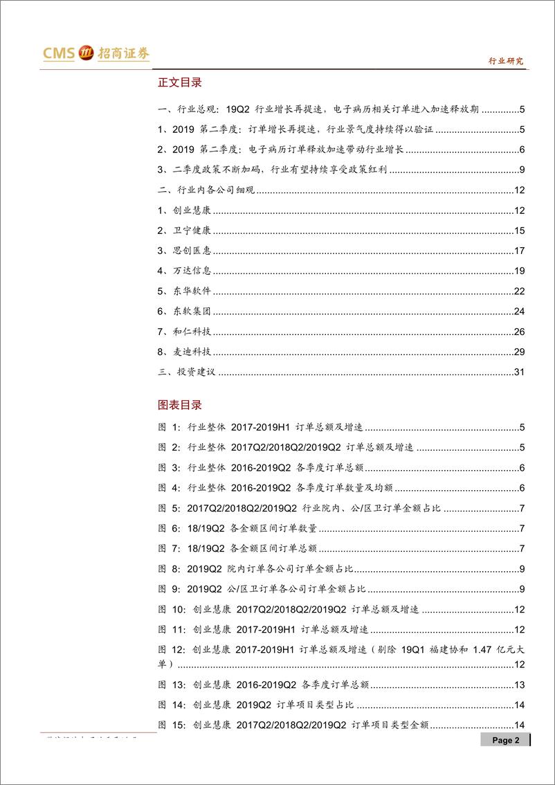 《计算机行业医疗信息化订单统计系列（四）：行业增长再提速，电子病历相关订单加速落地-20190717-招商证券-33页》 - 第3页预览图