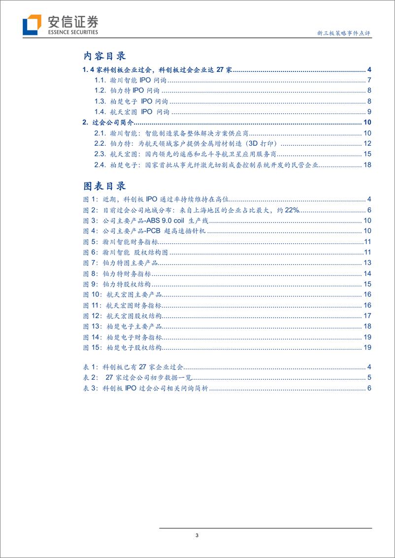 《新三板策略事件点评：近2日新增4家科创板企业过会，过会企业增至27家，上海地区企业数仍排第一-20190703-安信证券-21页》 - 第4页预览图