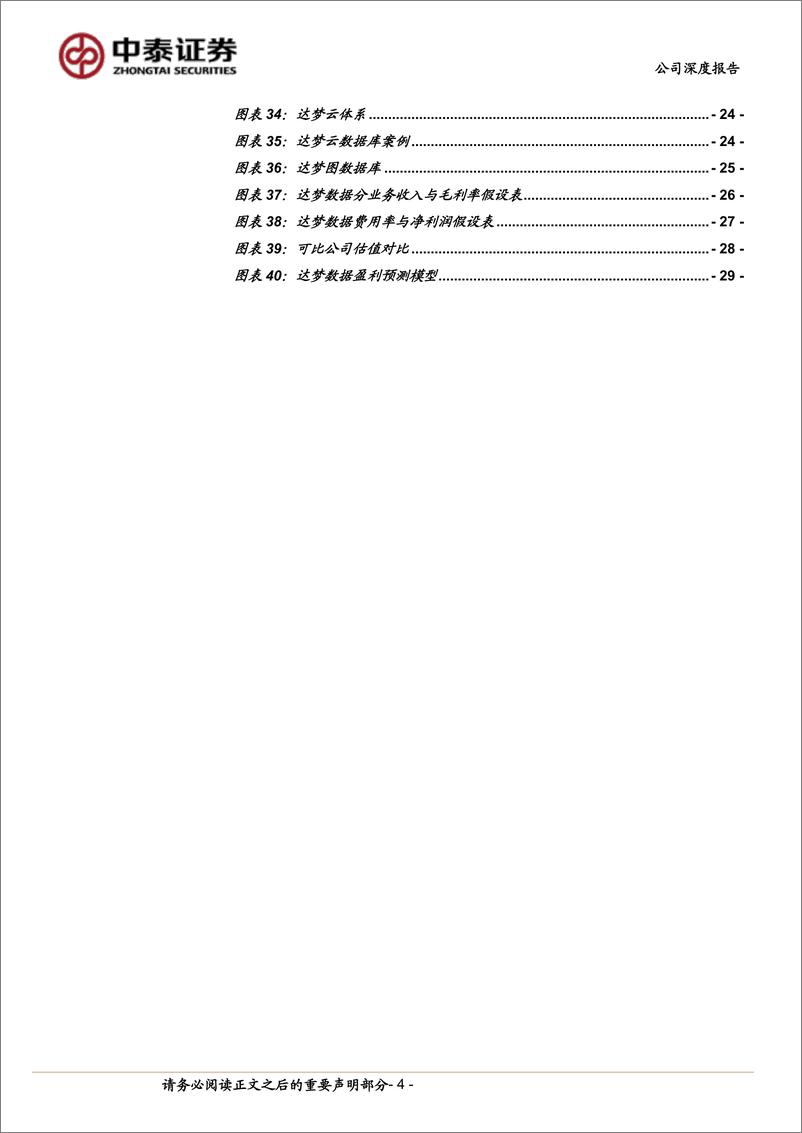 《达梦数据(688692)自主数据库龙头，助力信创步入核心系统替换深水区-240722-中泰证券-33页》 - 第4页预览图