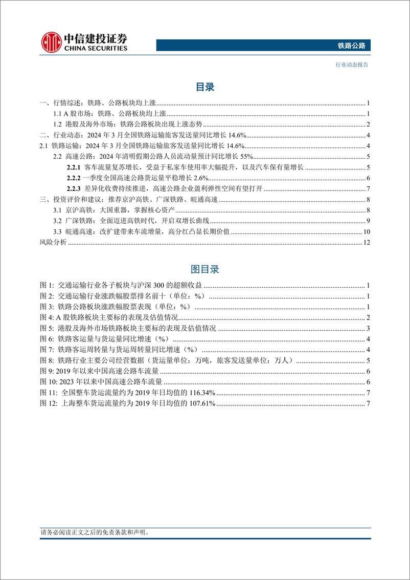 《铁路公路行业动态：京广高铁全线将重回350公里高标运行，提速同时提升区段整体运能-240512-中信建投-16页》 - 第2页预览图