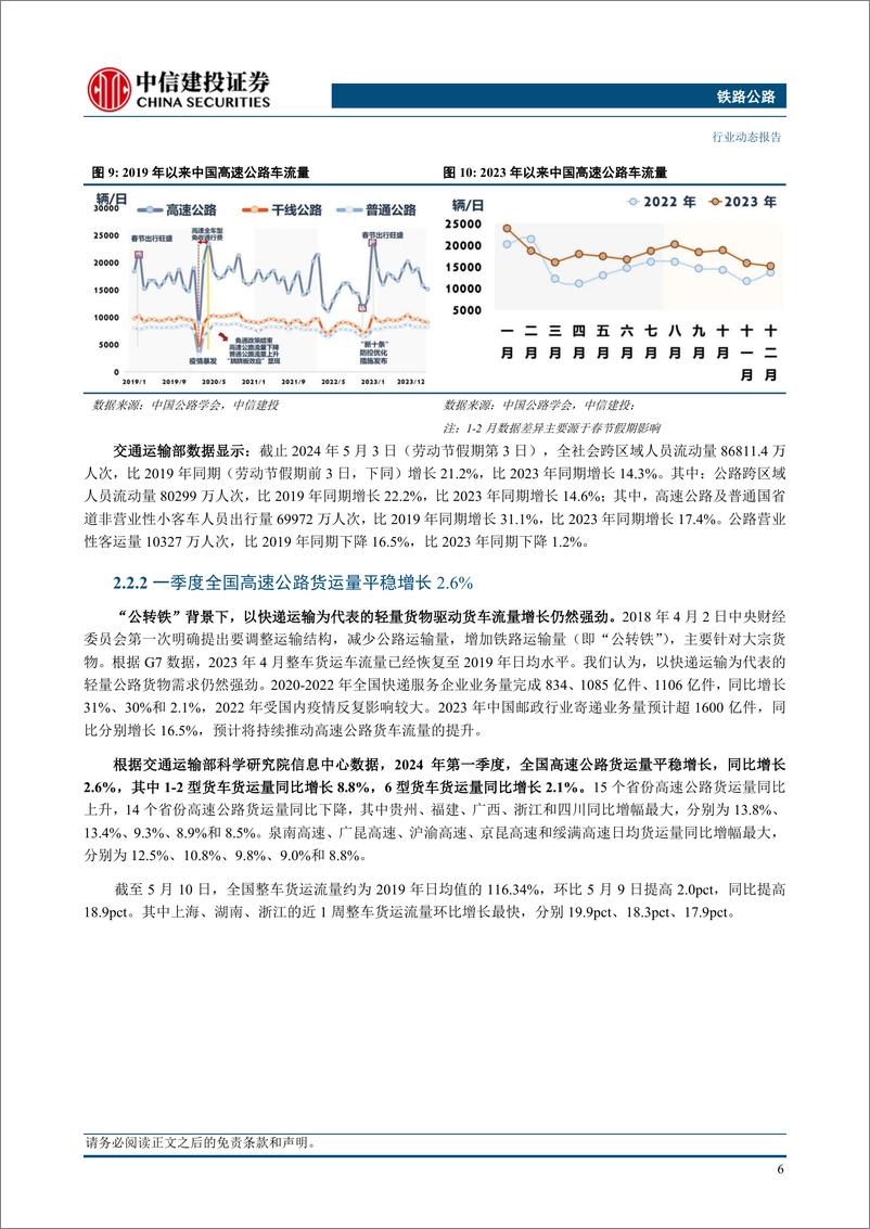 《铁路公路行业动态：京广高铁全线将重回350公里高标运行，提速同时提升区段整体运能-240512-中信建投-16页》 - 第8页预览图