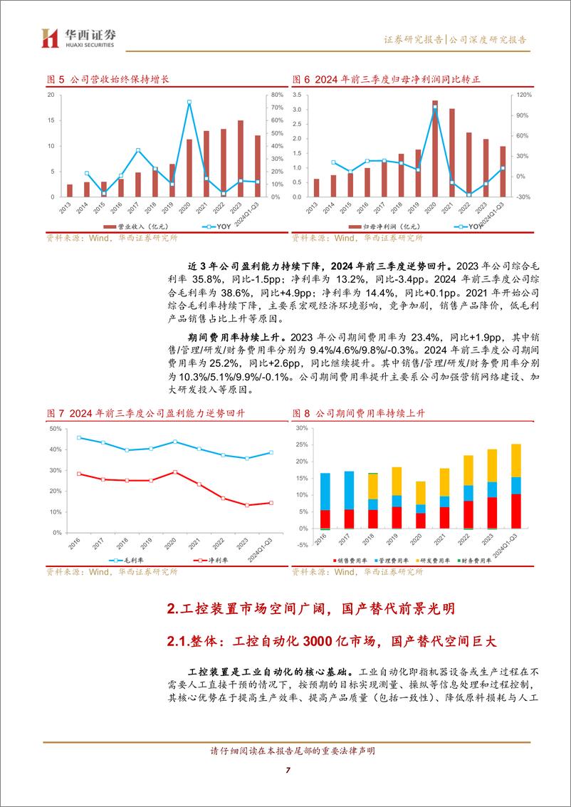 《信捷电气(603416)内需有望反转，盈利能力拐点渐近-241118-华西证券-28页》 - 第7页预览图