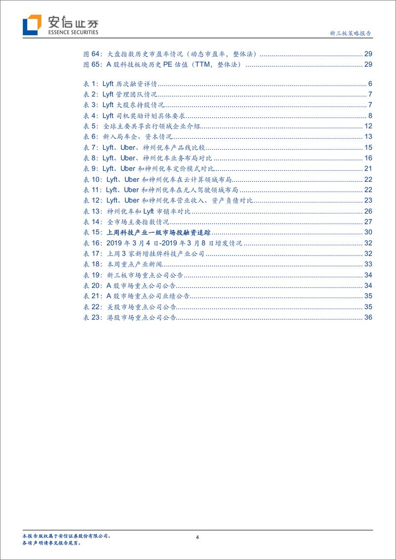 《科技行业：全市场科技产业策略报告第九期，后起之秀抢跑IPO，打响网约车行业公司上市热潮-20190310-安信证券-38页》 - 第5页预览图