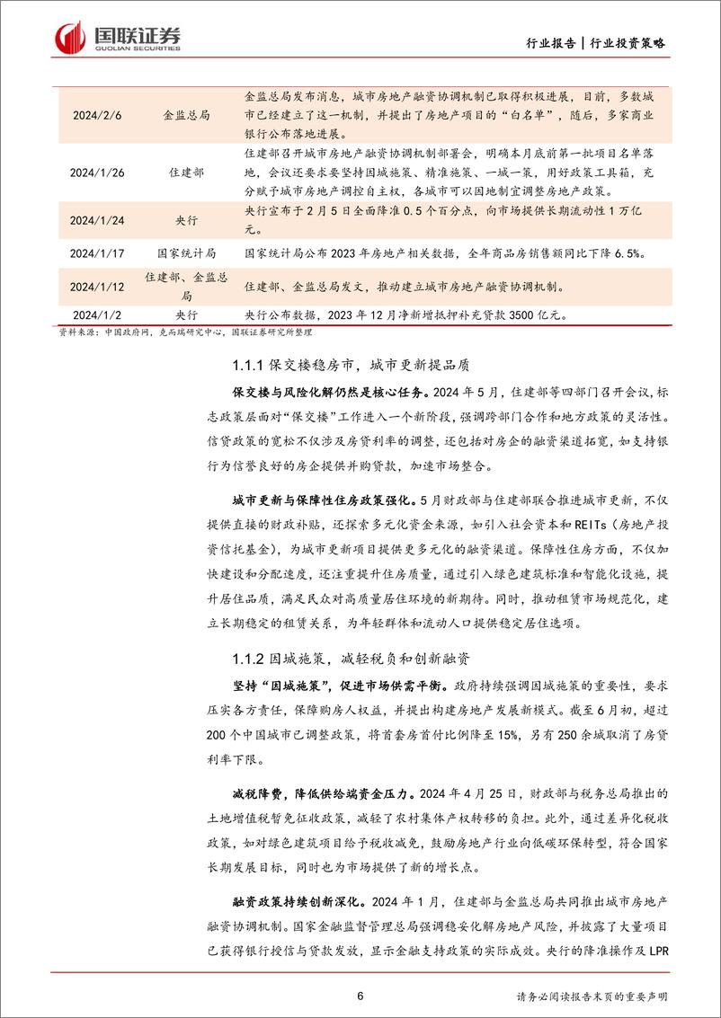 《国联证券-房地产行业投资策略：行业逐步筑底，市场有望边际改善》 - 第6页预览图