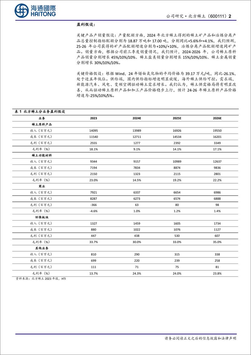 《北方稀土(600111)首次覆盖：全球稀土龙头，持续成长再铸辉煌-250102-海通国际-14页》 - 第2页预览图