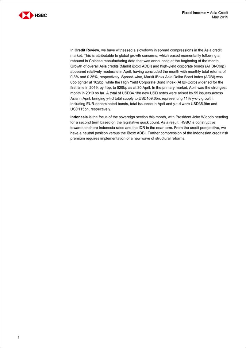 《汇丰银行-亚太地区-信贷策略-亚洲债券市场观察-2019.5-139页》 - 第4页预览图