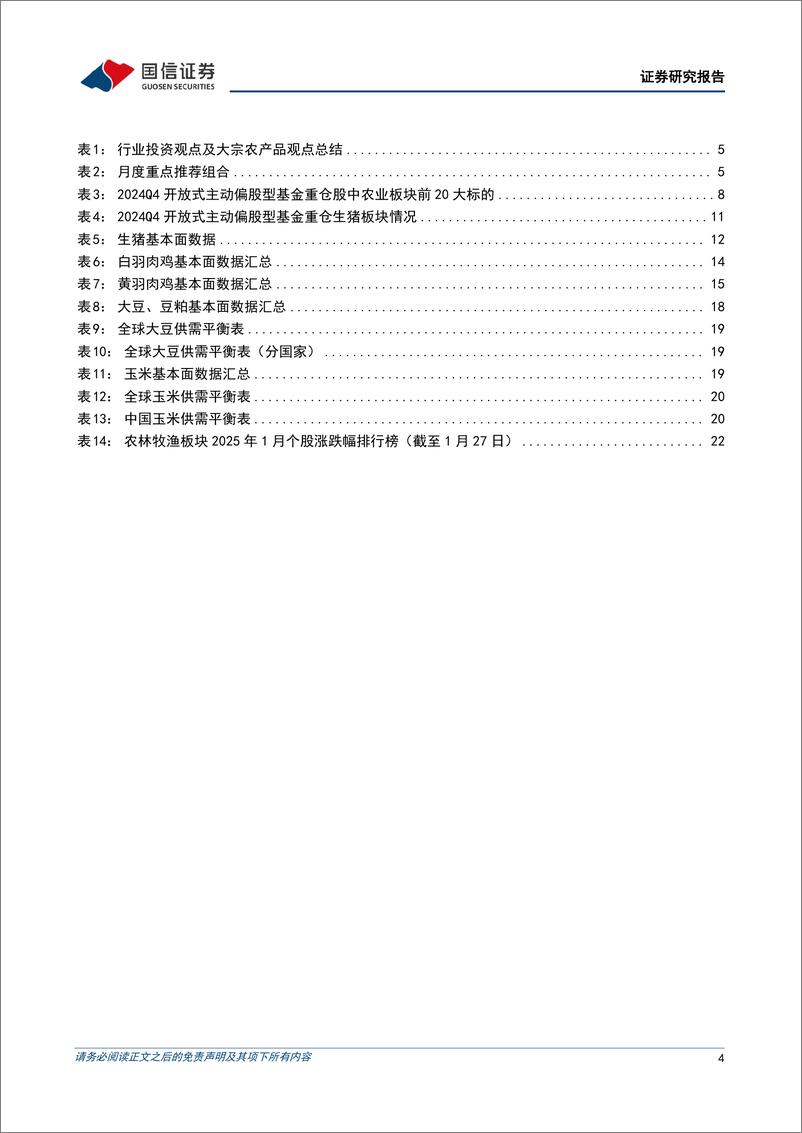 《农林牧渔行业2025年2月投资策略：看好宠物优质企业成长，橡胶中长期景气向上-250217-国信证券-25页》 - 第4页预览图