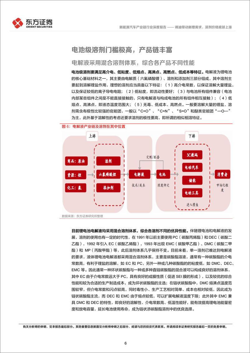 《新能源汽车产业链行业：调油带动新增需求，溶剂价格底部上涨》 - 第6页预览图