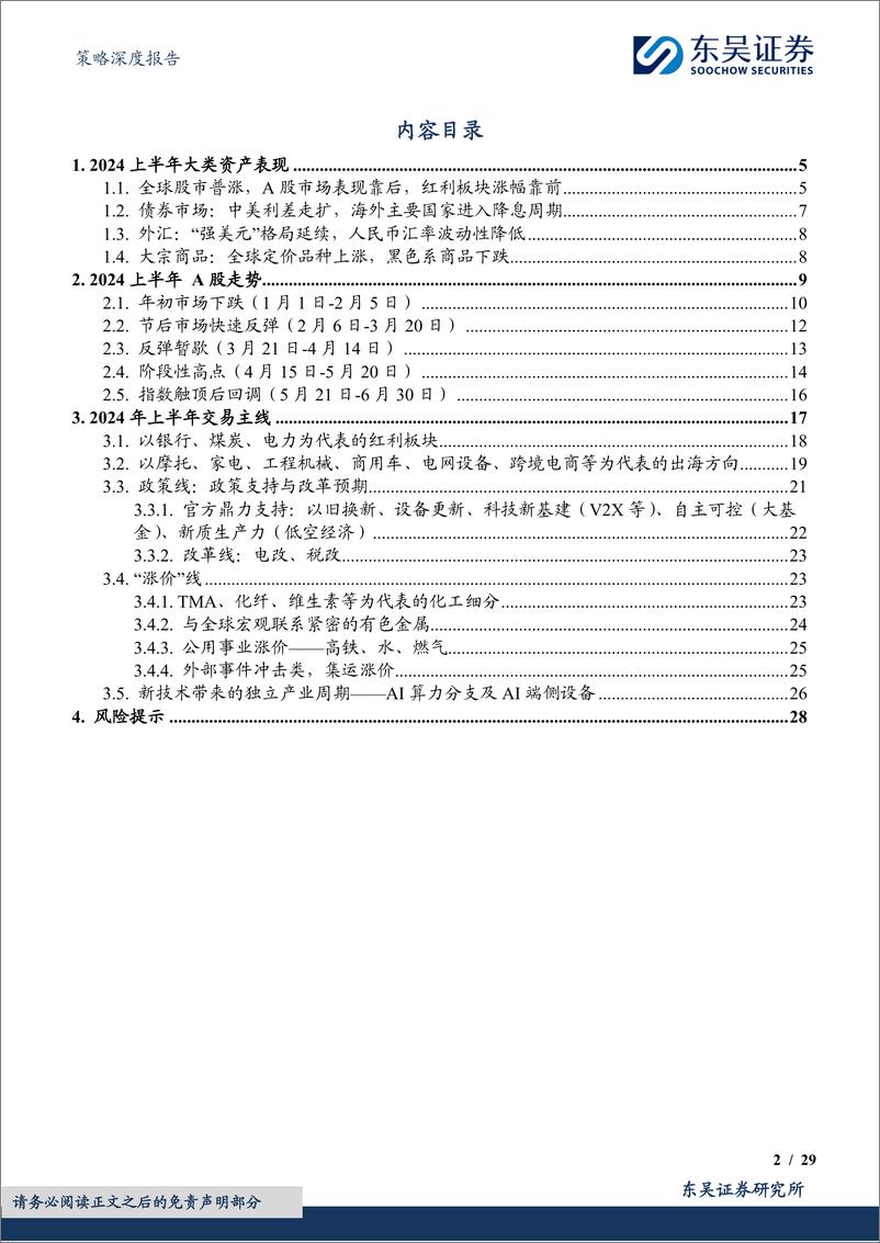 《策略深度报告：2024年上半年A股深度复盘，极致分化-240706-东吴证券-29页》 - 第2页预览图