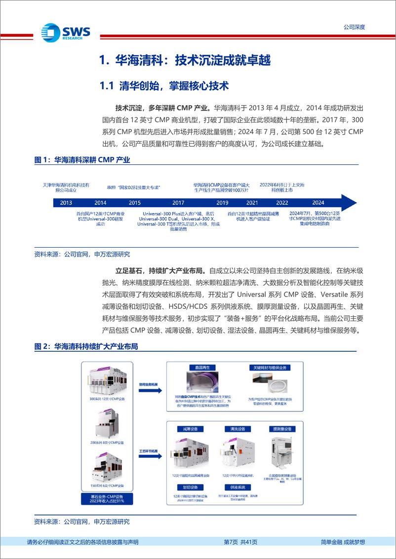 《华海清科(688120)国产CMP设备企业，平台化战略布局-240820-申万宏源-41页》 - 第7页预览图