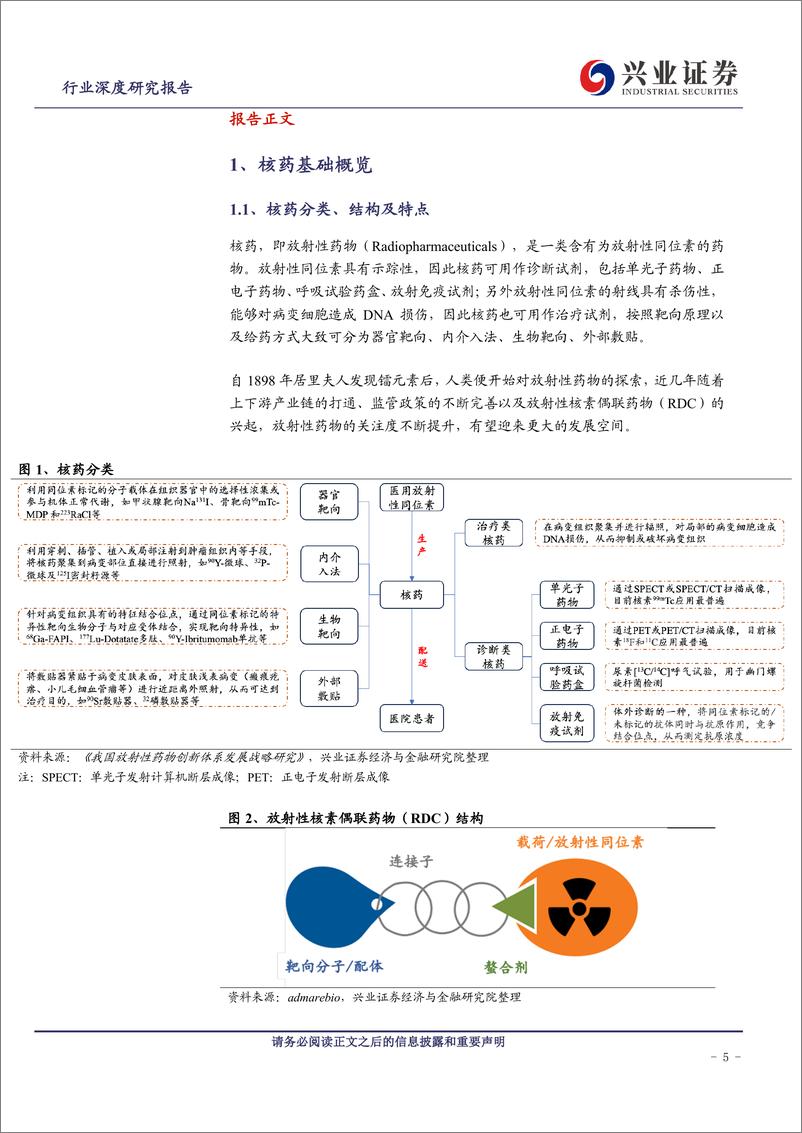 《医药行业核药深度报告：诊疗一体化优势显著，海内外加快产业布局-240412-兴业证券-50页》 - 第5页预览图