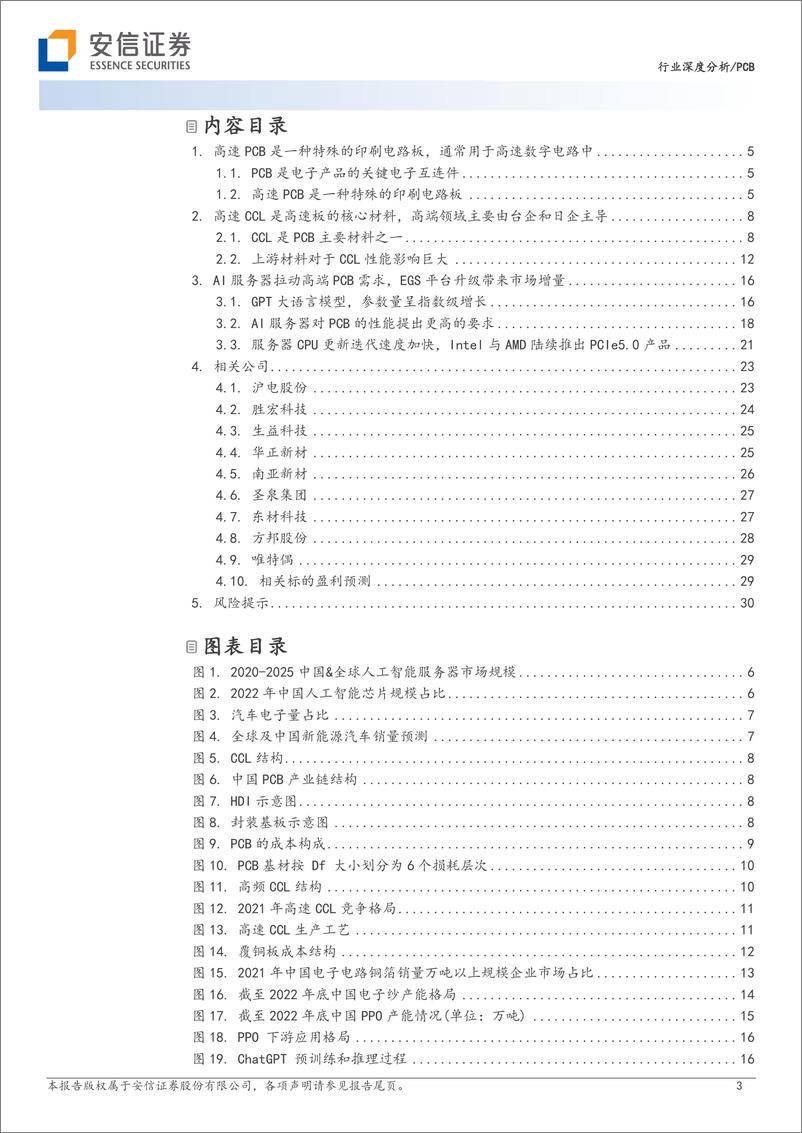 《PCB行业深度分析：AI服务器EGS平台升级拉动高速PCB需求，高速PCB产业链解析-20230806-安信证券-32页》 - 第4页预览图