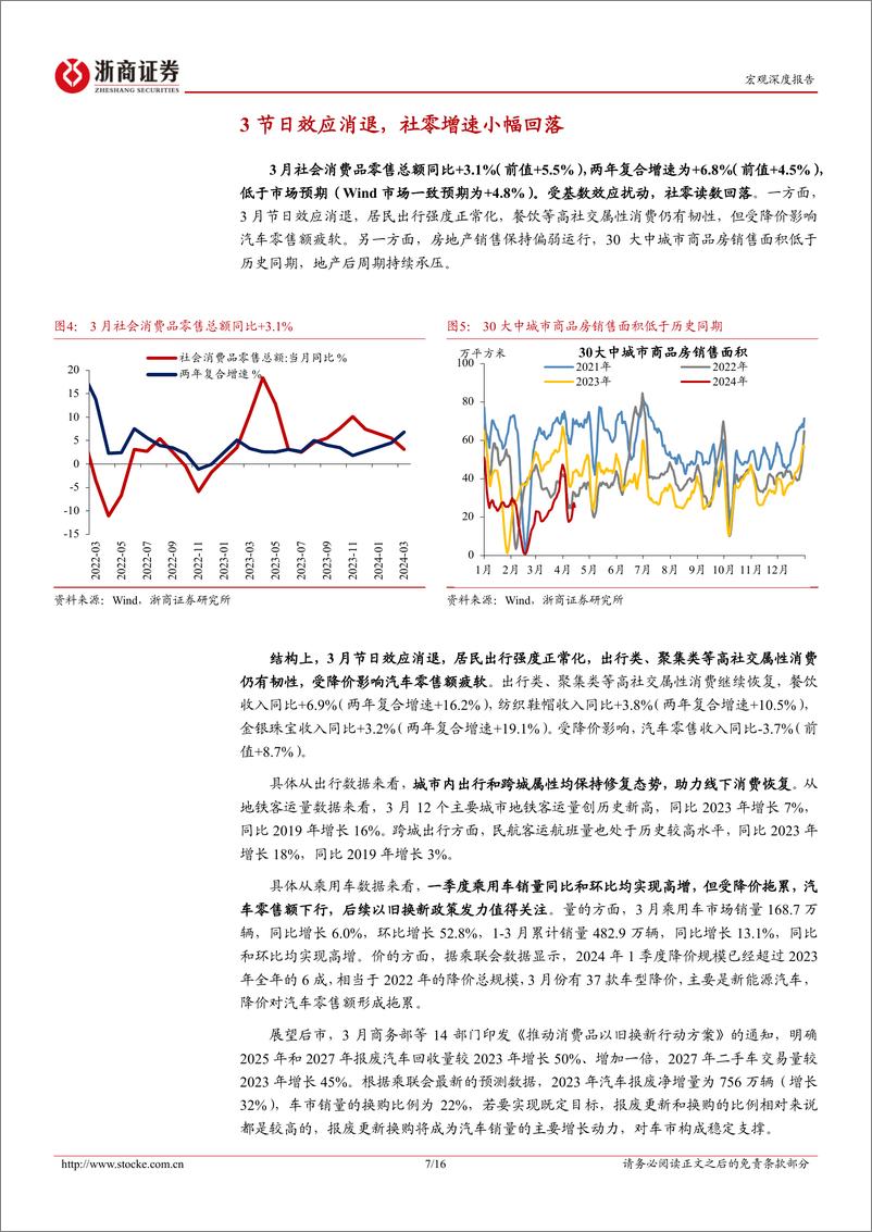 《2024年一季度宏观经济：GDP稳中有进，制造业延续挑大梁-240416-浙商证券-16页》 - 第7页预览图