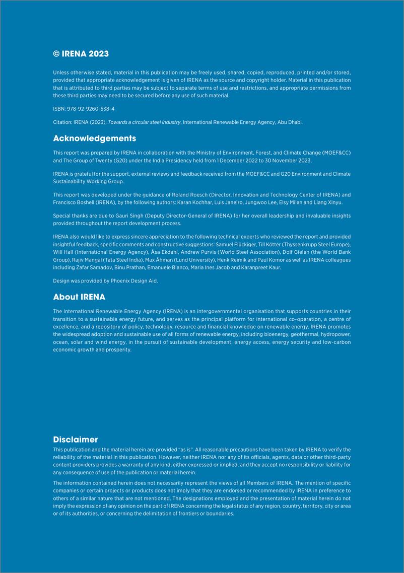 《IRENA-走向循环钢铁工业（英）-2023-60页》 - 第3页预览图