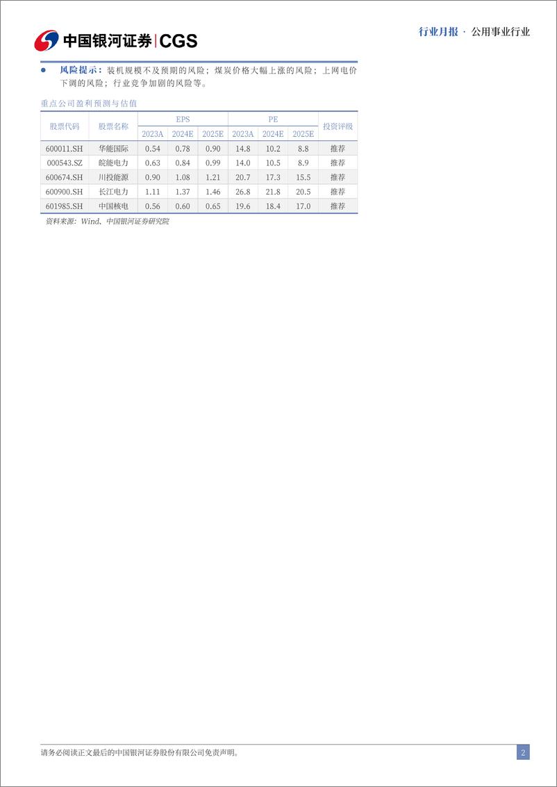 《公用事业行业七月行业动态报告：水电发电量表现亮眼，公用事业价格改革提速-240802-银河证券-22页》 - 第2页预览图