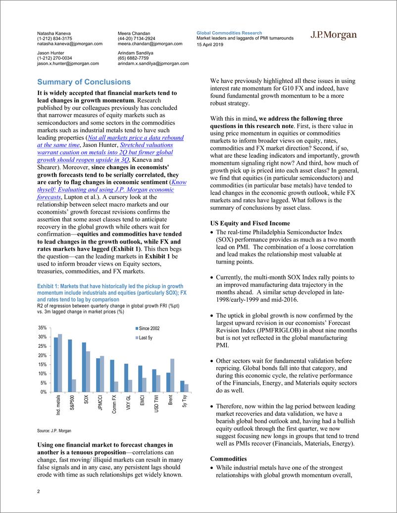 《J.P. 摩根-全球-宏观策略-采购经理指数出现反弹：半导体和金属行业正在发出PMI反弹的信号，落后的企业现在看来势必会迎头赶上-2019.4.15-22页》 - 第3页预览图