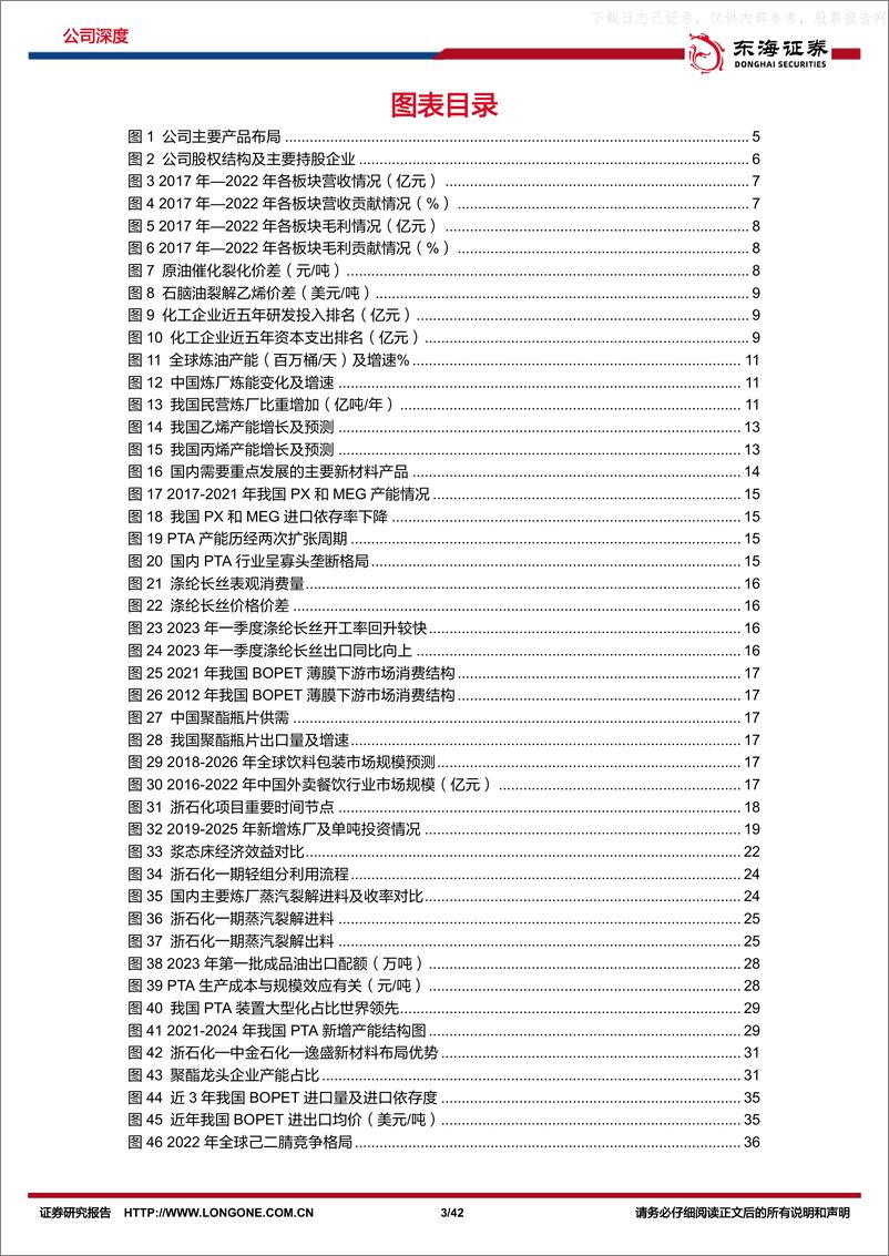 《东海证券-荣盛石化(002493)公司深度报告：炼化龙头，打造新材料一体化大平台-230629》 - 第3页预览图