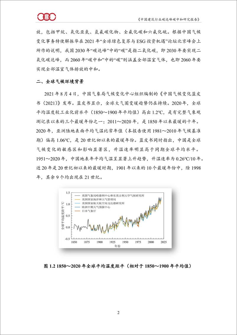 《中国建筑行业碳达峰碳中和研究报告(2022)》 - 第8页预览图