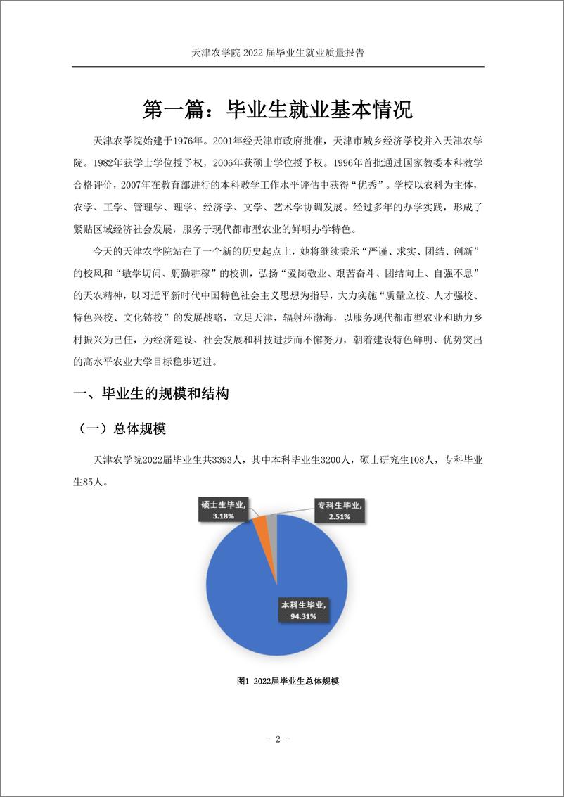 《天津农学院2022届毕业生就业质量报告20221215-25页》 - 第5页预览图