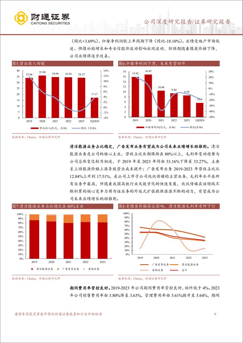 《联美控股(600167)高盈利供热龙头，高铁传媒交相辉映-240825-财通证券-23页》 - 第6页预览图