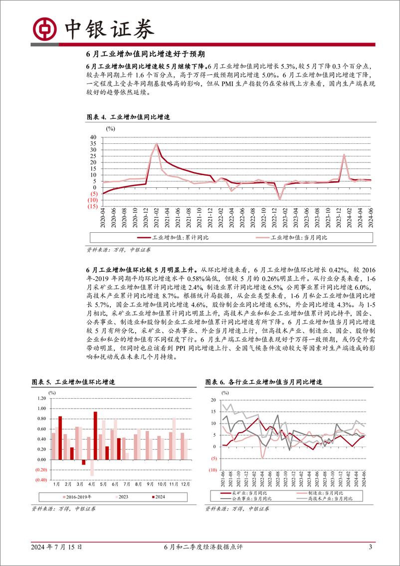 《6月和二季度经济数据点评：内需偏弱是经济的短板-240715-中银证券-11页》 - 第3页预览图